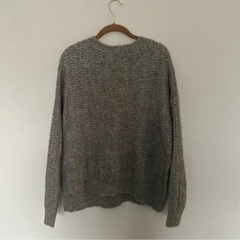 Grey Chunky Knit Cozy Sweater by BDG